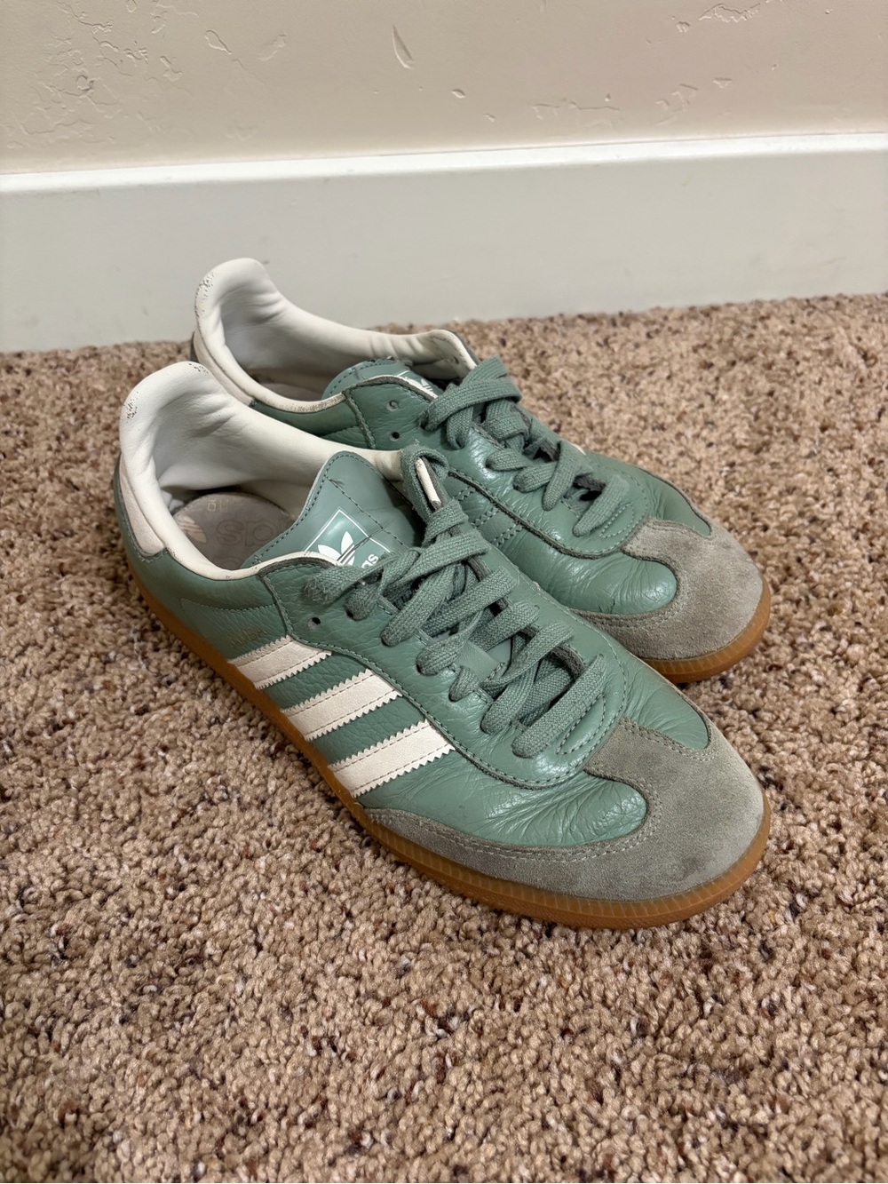 Adidas Samba OG Green / White sneakers Size 7.5